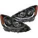 ANZO USA 121474 Projector Headlight Set; Clear Lens; Black Housing; Pair; w/Plank Style Design; - Truck Part Superstore