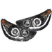 Anzo USA 121476 Projector Headlight Set w/Halo; Clear Lens; Black Housing; Pair; CCFL; - Truck Part Superstore