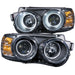 Anzo USA 121488 Projector Headlight Set w/Halo; Clear Lens; Black Housing; Pair; CCFL; - Truck Part Superstore