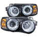 Anzo USA 121489 Projector Headlight Set w/Halo; Clear Lens; Chrome Housing; Pair; CCFL; - Truck Part Superstore
