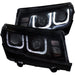 Anzo USA 121508 Projector Headlight Set; Clear Lens; Black Housing; Pair; w/U-Bar; - Truck Part Superstore