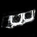 Anzo USA 121509 Projector Headlight Set; Clear Lens; Chrome Housing; Pair; w/U-Bar; - Truck Part Superstore