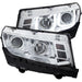 Anzo USA 121509 Projector Headlight Set; Clear Lens; Chrome Housing; Pair; w/U-Bar; - Truck Part Superstore