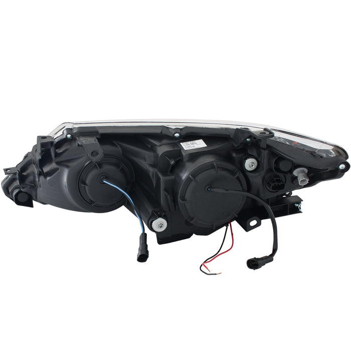 Anzo USA 121512 Projector Headlight Set w/Halo; Clear Lens; Black Housing; Pair; - Truck Part Superstore