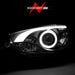 Anzo USA 121520 Projector Headlight Set w/Halo; Black w/Amber; - Truck Part Superstore