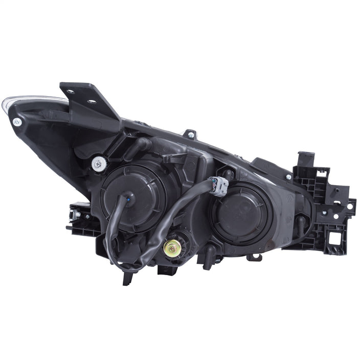 Anzo USA 121522 Projector Headlight Set w/Halo; Black w/Amber; - Truck Part Superstore