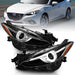 Anzo USA 121522 Projector Headlight Set w/Halo; Black w/Amber; - Truck Part Superstore