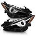 Anzo USA 121522 Projector Headlight Set w/Halo; Black w/Amber; - Truck Part Superstore