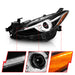 Anzo USA 121522 Projector Headlight Set w/Halo; Black w/Amber; - Truck Part Superstore