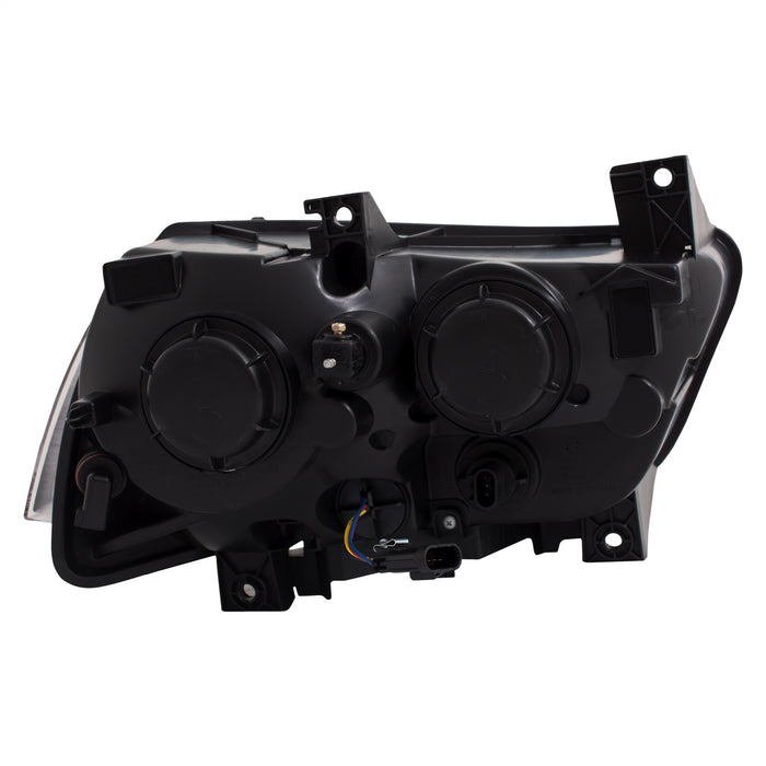 Anzo USA 121524 Projector Headlight Set; Clear Lens; Black Housing; Pair; w/Plank Style Design; - Truck Part Superstore