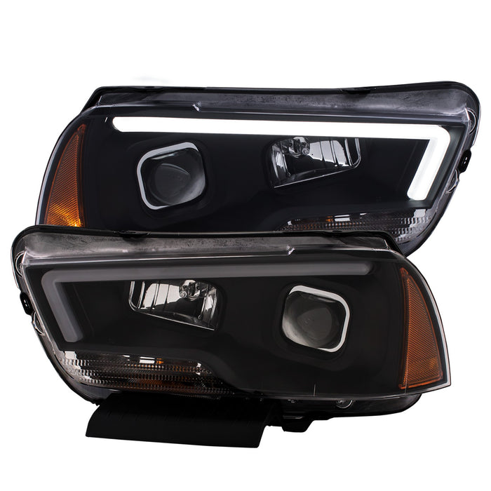 Anzo USA 121524 Projector Headlight Set; Clear Lens; Black Housing; Pair; w/Plank Style Design; - Truck Part Superstore