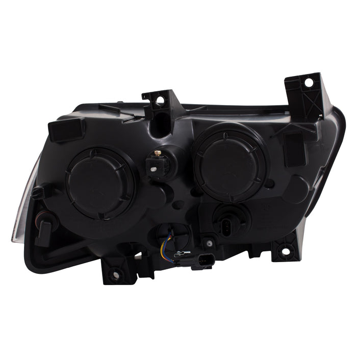 Anzo USA 121525 Projector Headlight Set; Clear Lens; Chrome Housing; Pair; w/Plank Style Design; - Truck Part Superstore