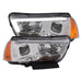 Anzo USA 121525 Projector Headlight Set; Clear Lens; Chrome Housing; Pair; w/Plank Style Design; - Truck Part Superstore
