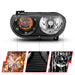 Anzo USA 121526 Crystal Headlight Set; Clear Lens; Black Housing; White/Amber; - Truck Part Superstore