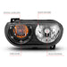 Anzo USA 121526 Crystal Headlight Set; Clear Lens; Black Housing; White/Amber; - Truck Part Superstore