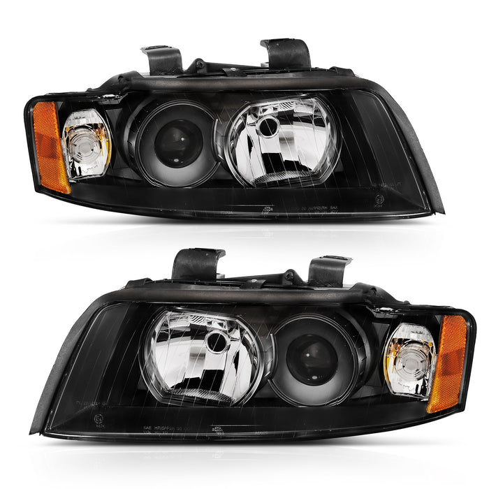 Anzo USA 121528 Projector Headlight Set; Black; G2; Halogen Type; Pair; - Truck Part Superstore