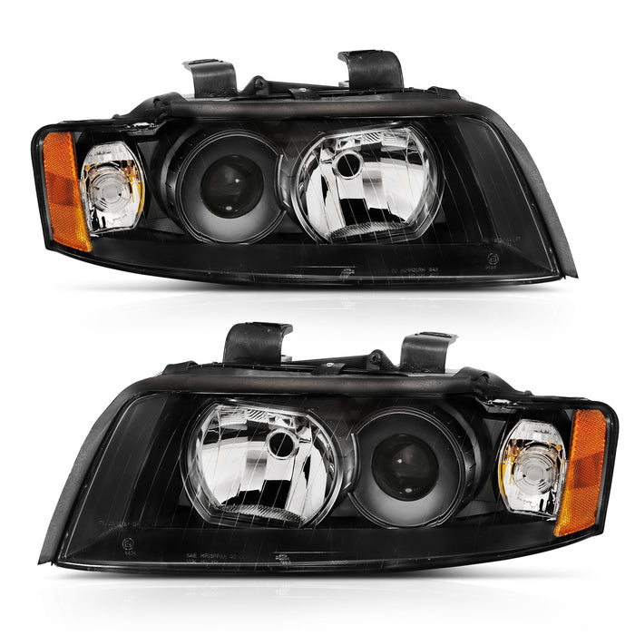 Anzo USA 121528 Projector Headlight Set; Black; G2; Halogen Type; Pair; - Truck Part Superstore