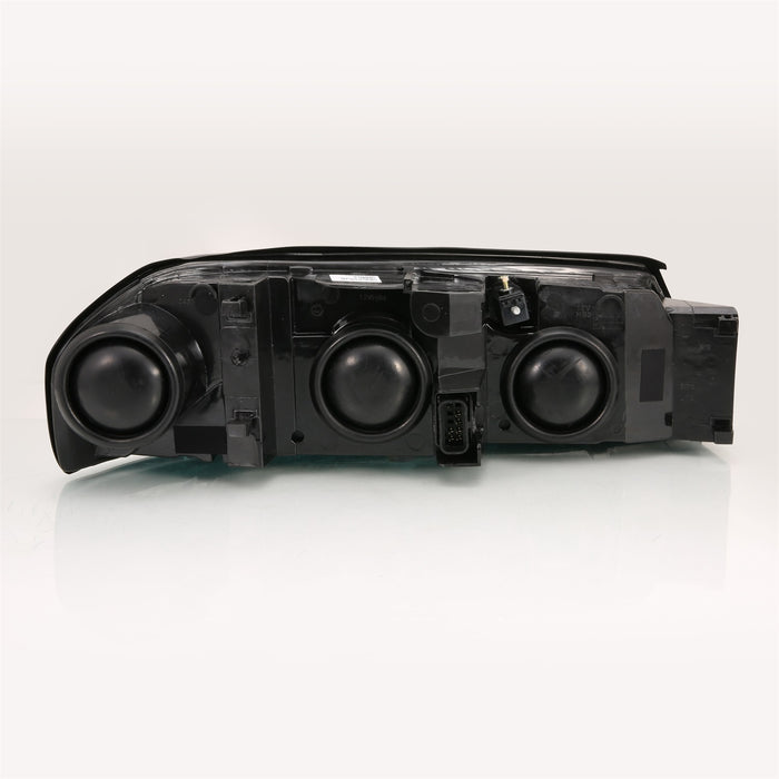 Anzo USA 121530 Crystal Headlight Set; Clear Lens; Black w/Amber Housing; Pair; - Truck Part Superstore