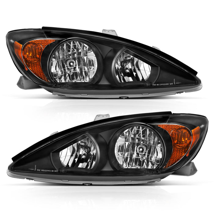 ANZO USA 121538 Headlights Black Amber - Truck Part Superstore
