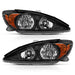 ANZO USA 121538 Headlights Black Amber - Truck Part Superstore