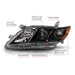 Anzo USA 121539 Projector Headlight Set; Black w/Amber; Pair; - Truck Part Superstore