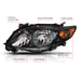 Anzo USA 121541 Crystal Headlight Set; Clear Lens; Black w/Amber Housing; Pair; - Truck Part Superstore