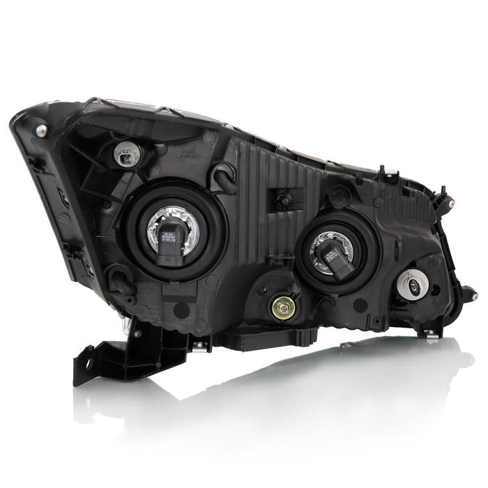 Anzo USA 121545 Crystal Headlight Set; Clear Lens; Black Housing; Pair; - Truck Part Superstore