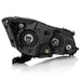 Anzo USA 121545 Crystal Headlight Set; Clear Lens; Black Housing; Pair; - Truck Part Superstore