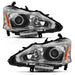 Anzo USA 121550 Projector Headlight Set; Clear Lens; Chrome w/Amber Housing; Pair; - Truck Part Superstore