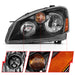 Anzo USA 121552 Crystal Headlight Set; Clear Lens; Black w/Amber Housing; Pair; - Truck Part Superstore