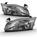 Anzo USA 121555 Crystal Headlight Set; Chrome w/Amber Housing; Pair; - Truck Part Superstore