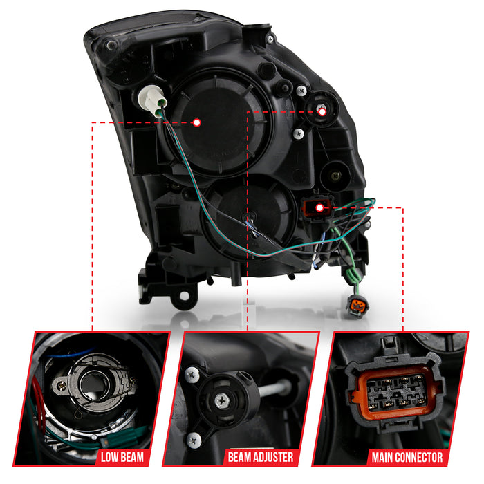 Anzo USA 121557 Projector Headlight Set - Truck Part Superstore