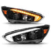 Anzo USA 121564 Projector Headlight Set; w/Light Bar Switchback; Black Housing; w/DRL; - Truck Part Superstore