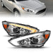 Anzo USA 121565 Projector Headlight Set; w/Light Bar Switchback; Chrome Housing; w/DRL; - Truck Part Superstore