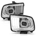 Anzo USA 121567 Projector Headlight Set; Chrome Housing; Pair; w/Light Bar; Pair; - Truck Part Superstore