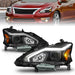Anzo USA 121569 Projector Headlight Set; Black Housing; w/Light Bar; - Truck Part Superstore