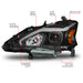 Anzo USA 121569 Projector Headlight Set; Black Housing; w/Light Bar; - Truck Part Superstore