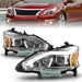 Anzo USA 121570 Projector Headlight Set; Chrome Housing; w/Light Bar; - Truck Part Superstore