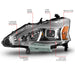 Anzo USA 121570 Projector Headlight Set; Chrome Housing; w/Light Bar; - Truck Part Superstore