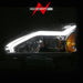 Anzo USA 121570 Projector Headlight Set; Chrome Housing; w/Light Bar; - Truck Part Superstore