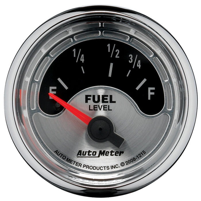 AutoMeter 1215 GAUGE; FUEL LEVEL; 2 1/16in.; 73OE TO 10OF; ELEC; AMERICAN MUSCLE - Truck Part Superstore