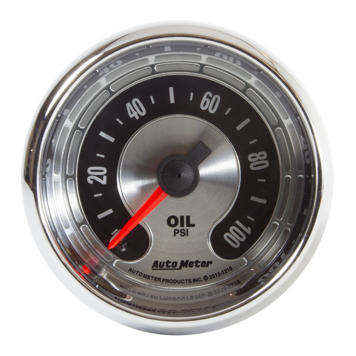 AutoMeter 1219 GAUGE; OIL PRESS; 2 1/16in.; 100PSI; MECH; AMERICAN MUSCLE - Truck Part Superstore
