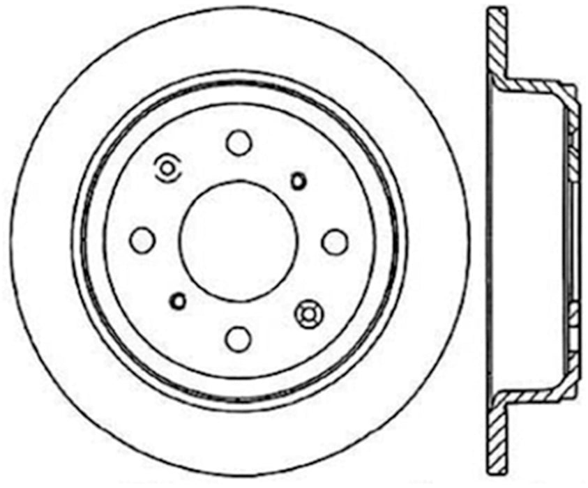 StopTech 121.40017CRY StopTech CryoStop Blank Rotor - Truck Part Superstore