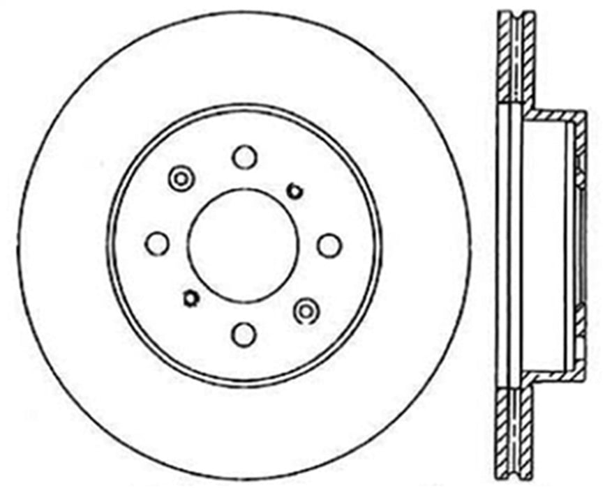 StopTech 121.40018CRY StopTech CryoStop Blank Rotor - Truck Part Superstore