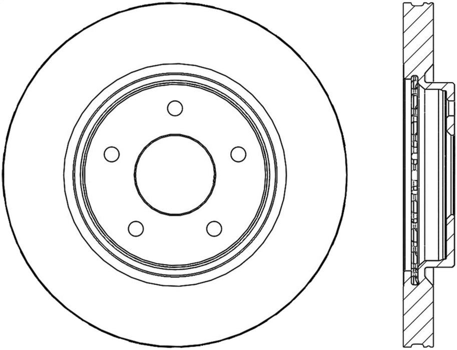 StopTech 121.42126CRY StopTech CryoStop Blank Rotor - Truck Part Superstore