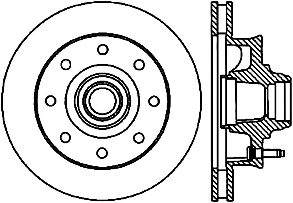 StopTech 121.66014CRY StopTech Premium Cryostop Blank Rotor - Truck Part Superstore