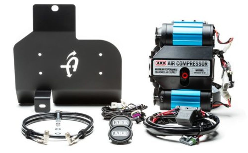 Up Down Air 122-1819 Jeep JL Air Compressor Bracket And Hardware For 18-20 Jeep Wrangler JL Skid Plate for ARB Dual Air Air Compressor Black UP Down Air - Truck Part Superstore