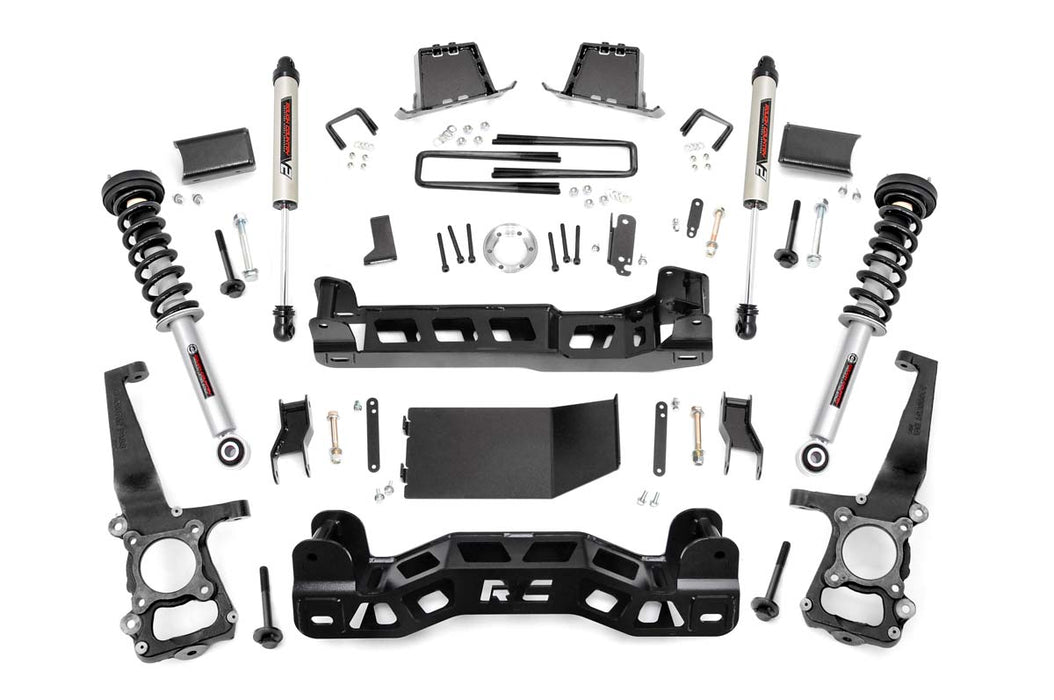 Rough Country 59871 6 Inch Suspension Lift Kit Lifted N3 Struts & V2 Shocks 09-10 F-150 4WD Rough Country - Truck Part Superstore