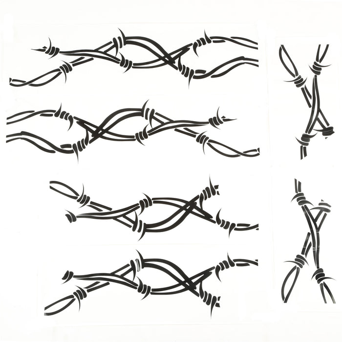 Rugged Ridge 12300.32 Side Decal; Pair; Barbed Wire; - Truck Part Superstore