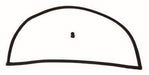 Omix 12304.02 Liftgate Glass Seal; Inner; Rubber; - Truck Part Superstore